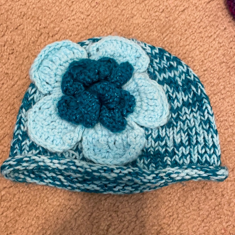 Winter hat handmade for a little girl